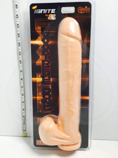 Exxxtreme Dong 14 Inches with Suction Cup Beige-Ignite-Sexual Toys®