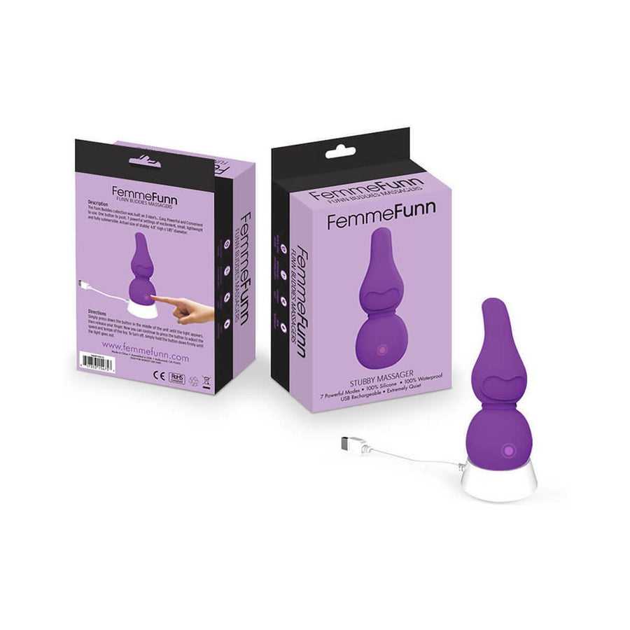 Femmefunn Funn Buddies Stubby Massager Purple-FemmeFunn-Sexual Toys®