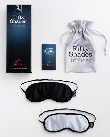 Fifty Shades of Grey No Peeking Soft Twin Blindfold Set-Official Fifty Shades of Grey-Sexual Toys®