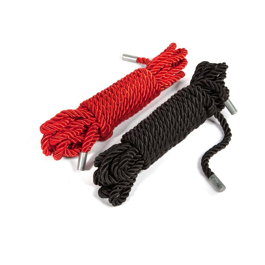 Fifty Shades Of Grey Restrain Me Bondage Rope Twin Pack (1 Red/ 1 Black)-LoveHoney-Sexual Toys®