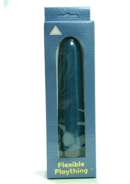 FLEXIBLE PLAYTHING 7 INCH VIBRATOR BLUE-blank-Sexual Toys®