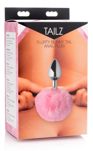Fluffy Bunny Tail Anal Metal Butt Plug Pink-Tailz-Sexual Toys®