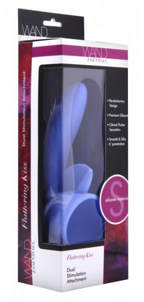 Fluttering Kiss Dual Stimulation Wand Attachment Purple-Wand Essentials-Sexual Toys®