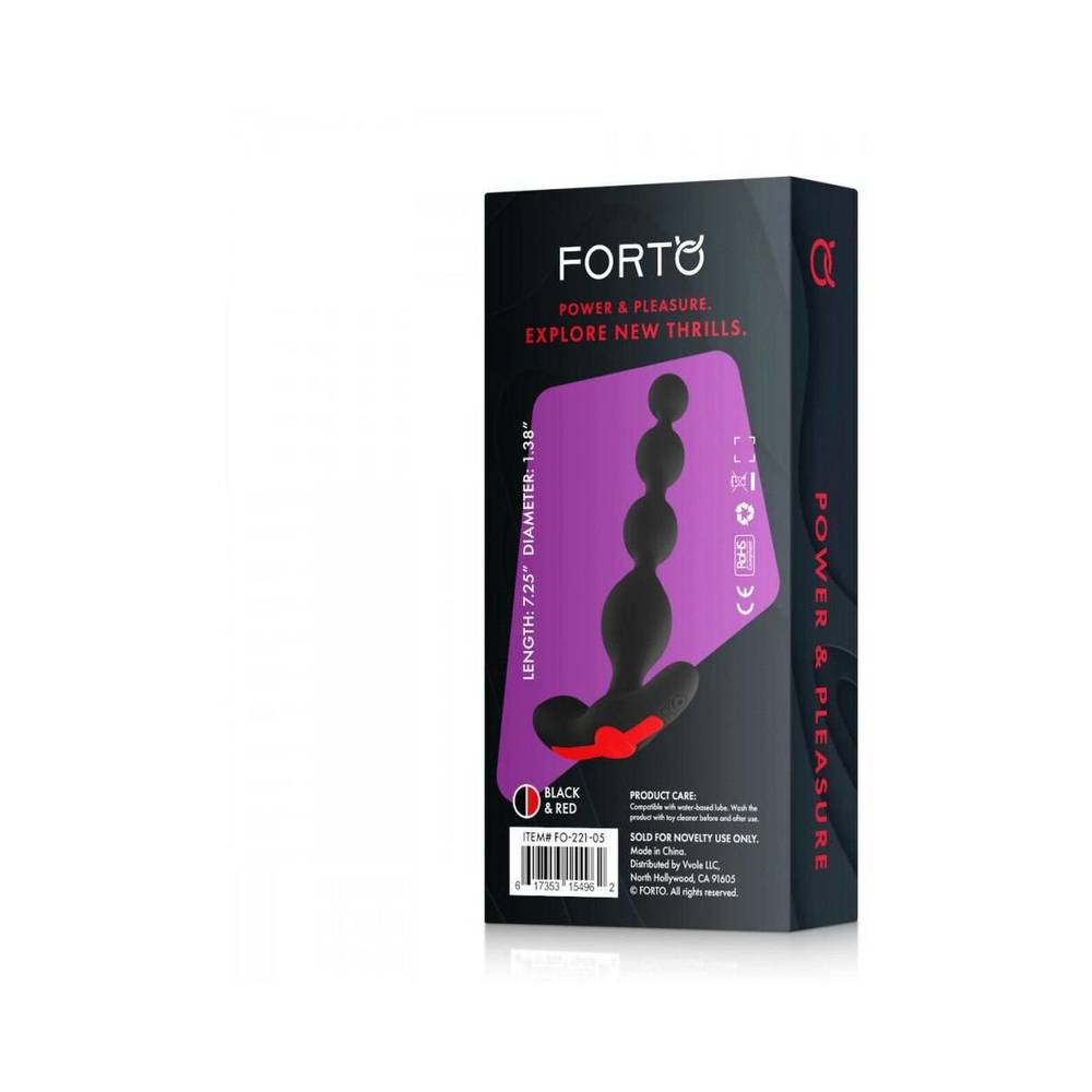Forto Vibrating Anal Beads Black-Forto-Sexual Toys®