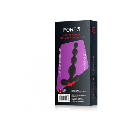 Forto Vibrating Anal Beads Black-Forto-Sexual Toys®
