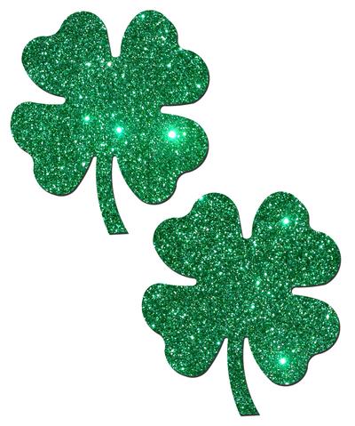 Four Leaf Clover Shamrock Green Pasties O/S-Pastease Brand Pasties-Sexual Toys®