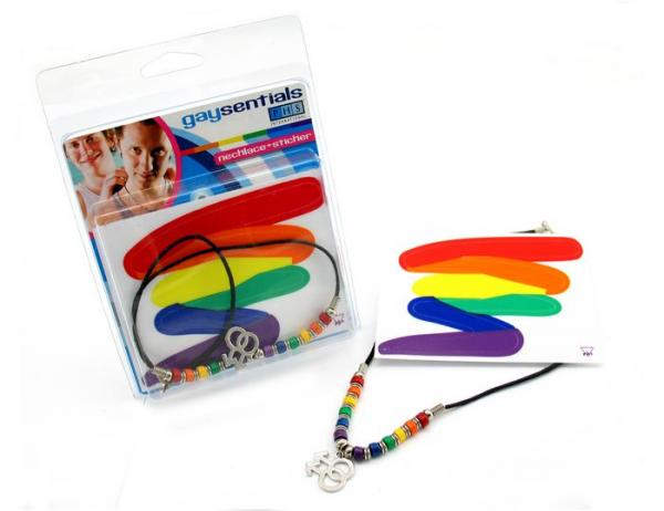 Gaysentials Necklace Sticker Combo Male-Gaysentials Pride Goods-Sexual Toys®