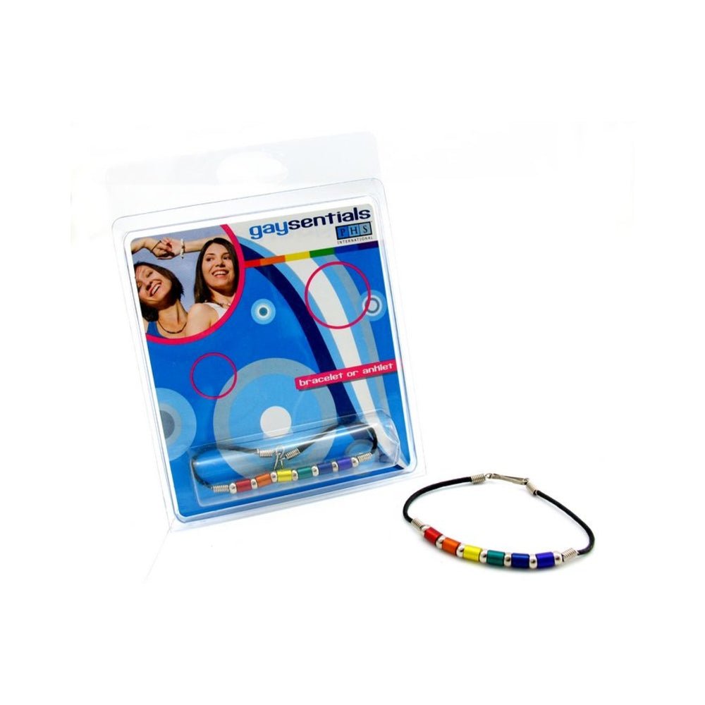 Gaysentials Rainbow Aluminum Tube Bracelet 8 inches-PHS International-Sexual Toys®
