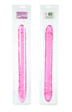 Gel Veined Double Dong 17.5"-blank-Sexual Toys®