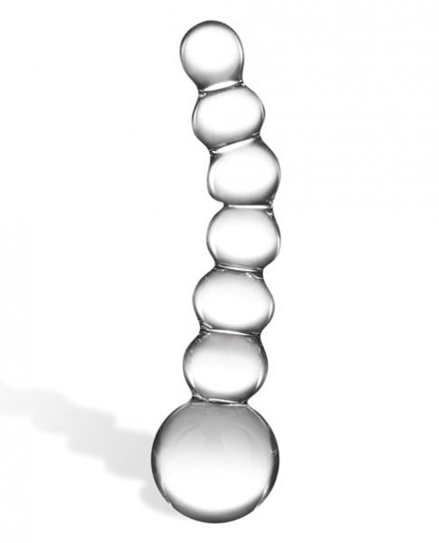 Glas 5 inches Curved Glass Beaded Dildo Clear-Electric Eel-Sexual Toys®