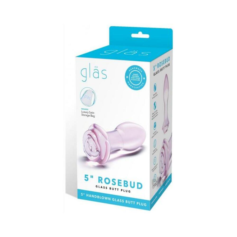 Glas 5" Rosebud Glass Butt Plug-Electric Eel-Sexual Toys®