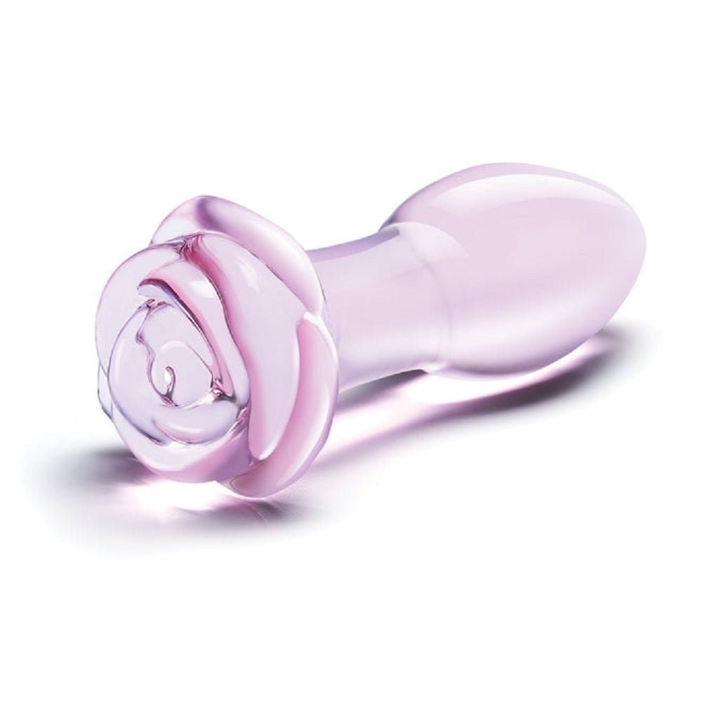Glas 5" Rosebud Glass Butt Plug-Electric Eel-Sexual Toys®