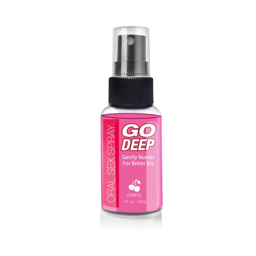 Go Deep Oral Sex Spray Cherry 1 fl oz-Topco-Sexual Toys®