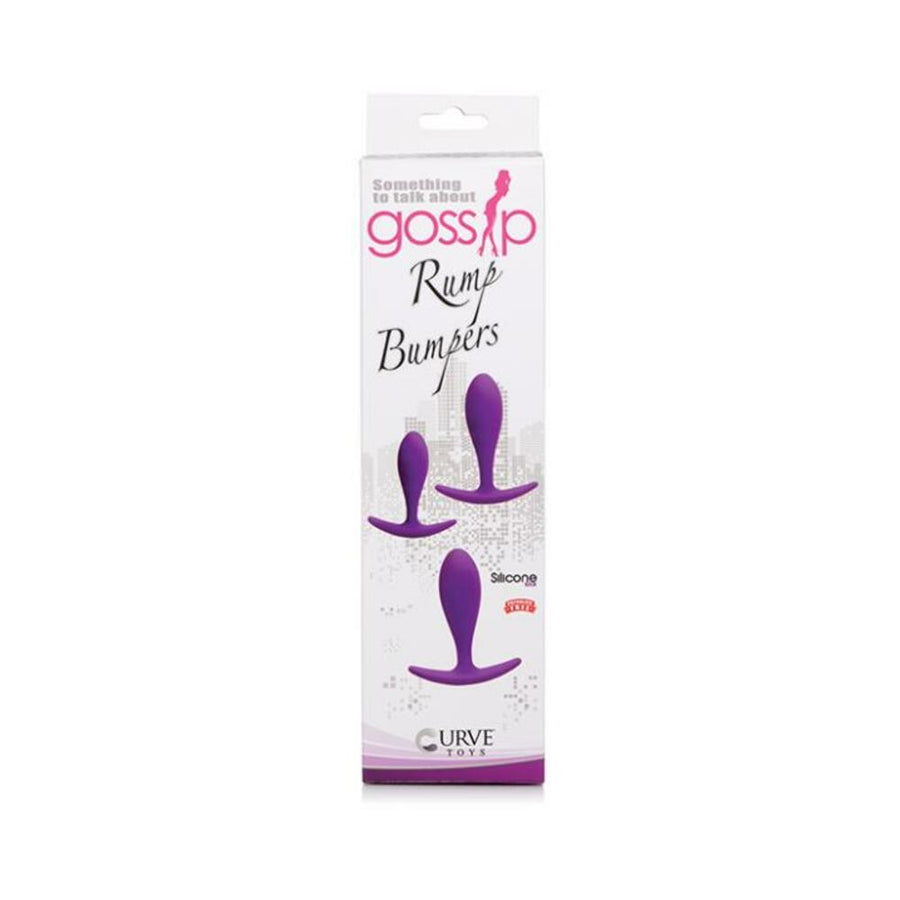 Gossip Rump Bumpers Silicone Set Of 3 - Violet-Curve Novelties-Sexual Toys®