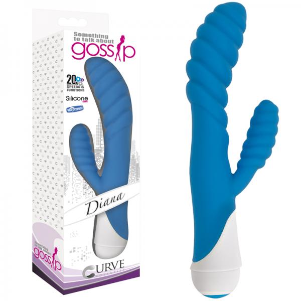 Gossip Something To Talk About Diana Rabbit Vibrator Blue-Curve-Sexual Toys®