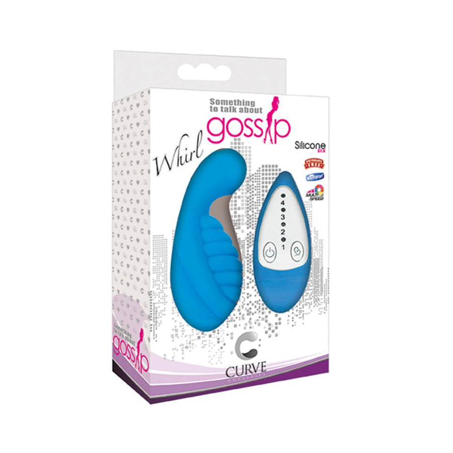 Gossip Whirl 4 Speed Silicone Egg Vibe- Blue-Curve-Sexual Toys®