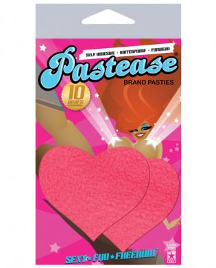 Heart Neon Pink Pasties O/S-Pastease Brand Pasties-Sexual Toys®