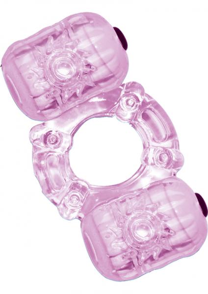 Hero Double Pleaser Teaser Cock Ring Waterproof Purple-blank-Sexual Toys®