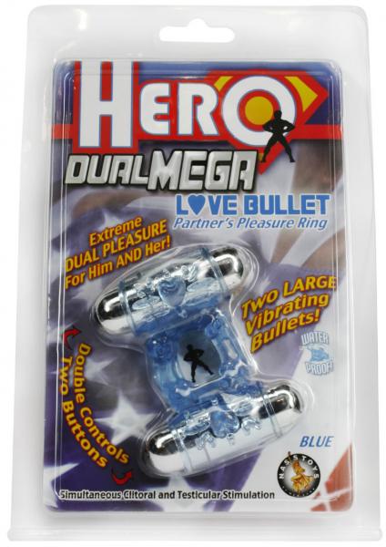 Hero Dual Mega Love Bullet Blue-blank-Sexual Toys®