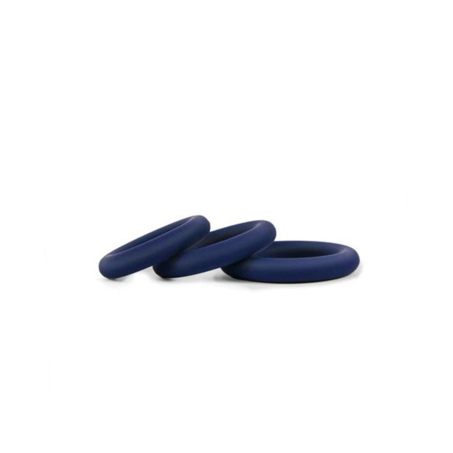 Hombre Snug Fit Silicone Thick C-rings 3pk Navy-blank-Sexual Toys®
