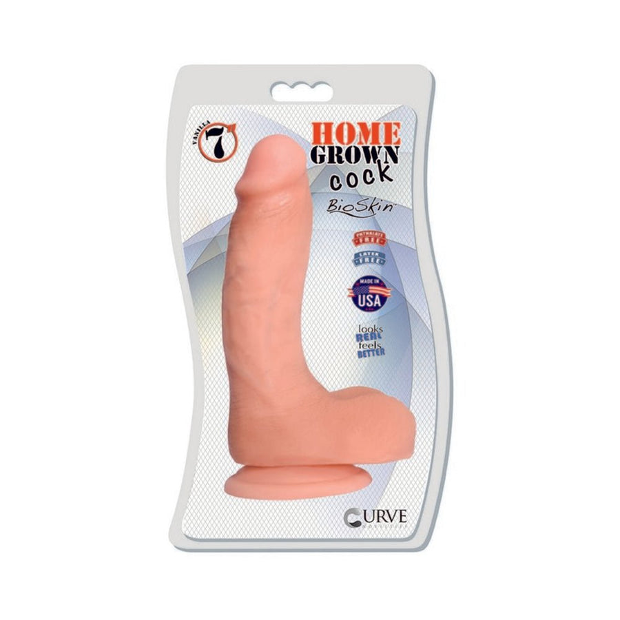 Home Grown 7 inches Bioskin Realistic Cock-Curve Novelties-Sexual Toys®