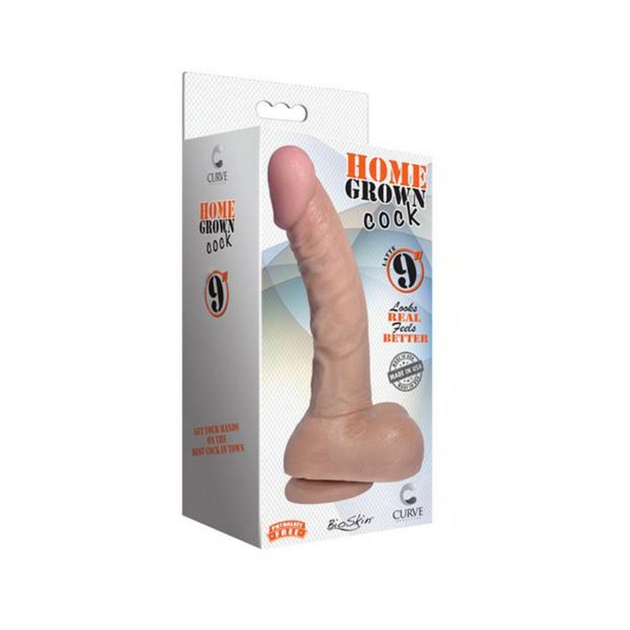 Home Grown 9 inches Bioskin Realistic Cock-Curve Novelties-Sexual Toys®