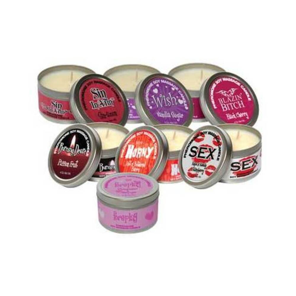 Hot Af Pheromone Massage Candle Black Cherry 4 Oz/113 G-Classic Brands-Sexual Toys®