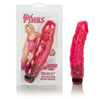 Hot Pinks Devil Dick 8.5 inches Vibrating Dildo-Hot Pinks-Sexual Toys®