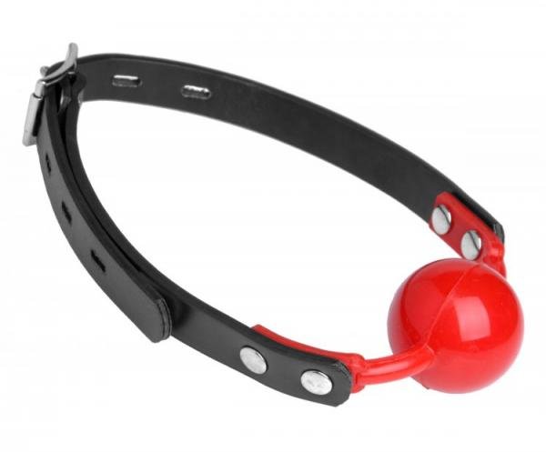 Hush Red Silicone Ball Gag Matte Finish - O/S-Master Series-Sexual Toys®