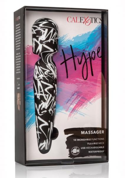 Hype Massager Body Massage Wand Black White-Hype-Sexual Toys®