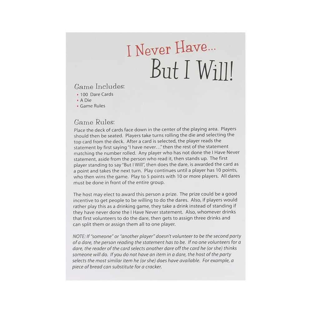 I Never Have But I Will Dares Adult Party Game-Kheper Games-Sexual Toys®