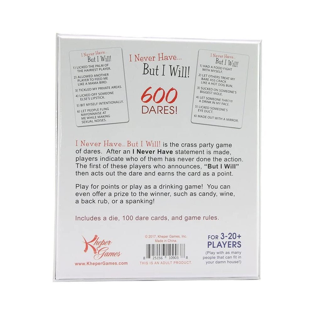 I Never Have But I Will Dares Adult Party Game-Kheper Games-Sexual Toys®