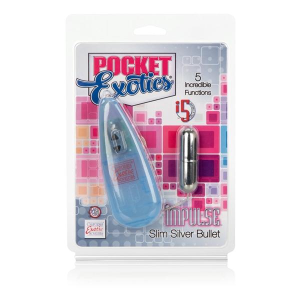 Impulse Pocket Paks Slim Silver Bullet Vibrator-Impulse-Sexual Toys®