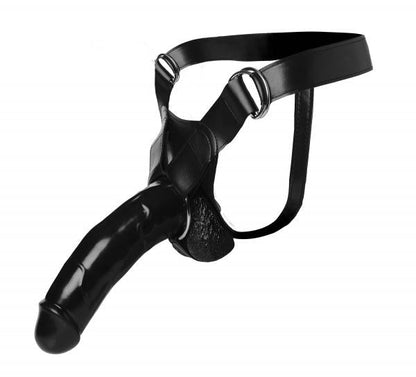 Infiltrator II Hollow Strap On With 9 Inches Dildo Black-Master Series-Sexual Toys®