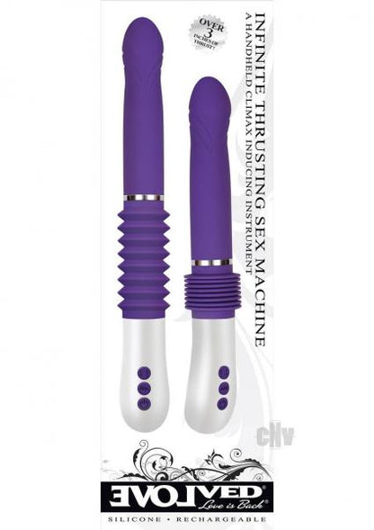 Infinite Thrusting Sex Machine Purple Vibrator-Evolved Love Is Back-Sexual Toys®