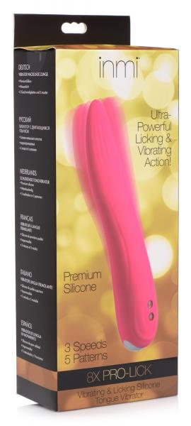 8x Pro-lick Vibrating &amp; Licking Silicone Tongue Vibrator-Inmi-Sexual Toys®