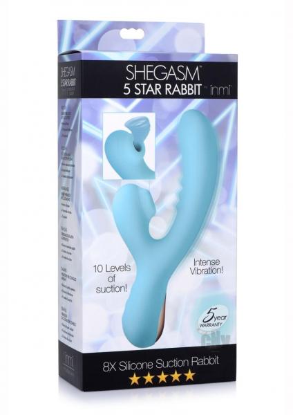8x Silicone Suction Rabbit - Teal-Inmi-Sexual Toys®