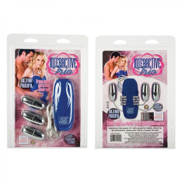 Interactives Trio Silver Bullets with Dual Controls-Interactives-Sexual Toys®