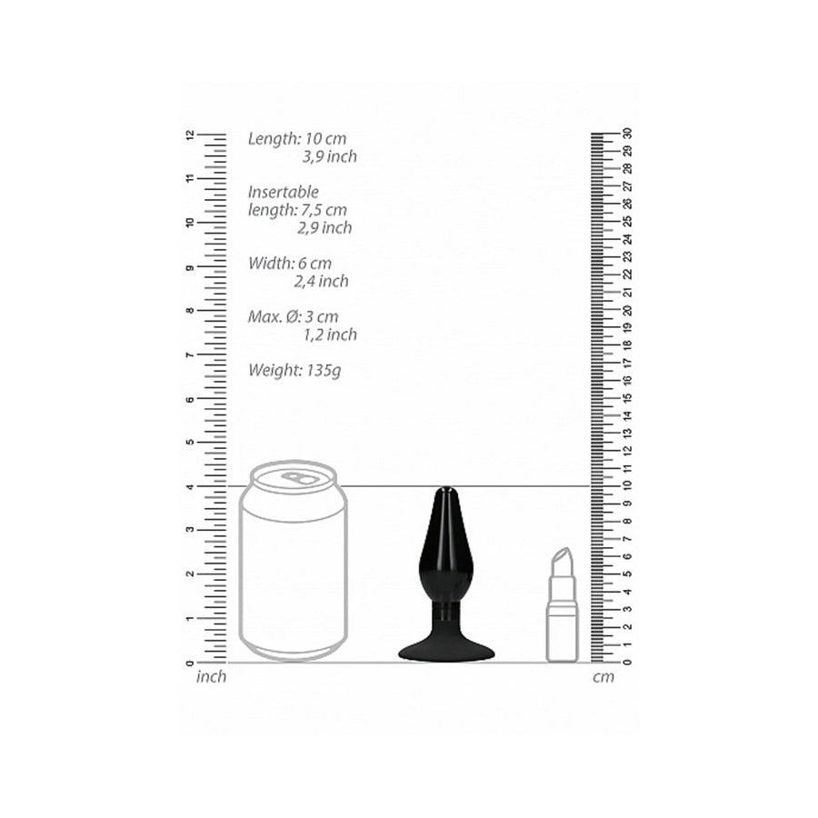 Interchangeable Butt Plug Set - Rounded Medium - Black-Shots-Sexual Toys®