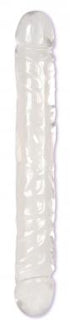 Jellies Jr 12" Double Dong - Clear-Doc Johnson-Sexual Toys®