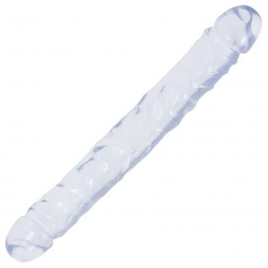 Jellies Jr 12" Double Dong - Clear-Doc Johnson-Sexual Toys®