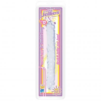 Jellies Jr 12" Double Dong - Clear-Doc Johnson-Sexual Toys®