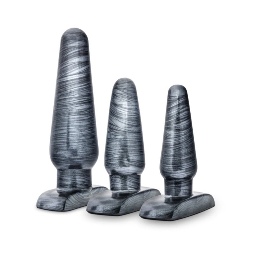 Jet Anal Trainer Kit Carbon Metallic Black 3 Butt Plugs-Blush-Sexual Toys®