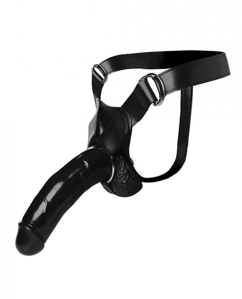Jock Ryder Wide Band Strap On Harness Black O/S-Curve-Sexual Toys®