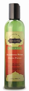 Kama Sutra Naturals Massage Oil Strawberry Divine 8oz-Kama Sutra Naturals-Sexual Toys®