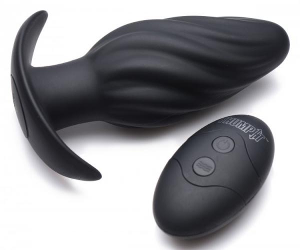 Kinetic Thumping 7X Swirled Anal Plug Black-Kinetic Thump It-Sexual Toys®