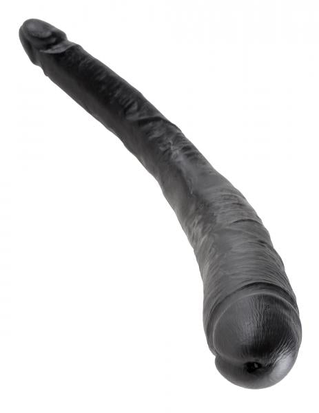 King Cock 16" Tapered Double Dildo - Black-Pipedream-Sexual Toys®