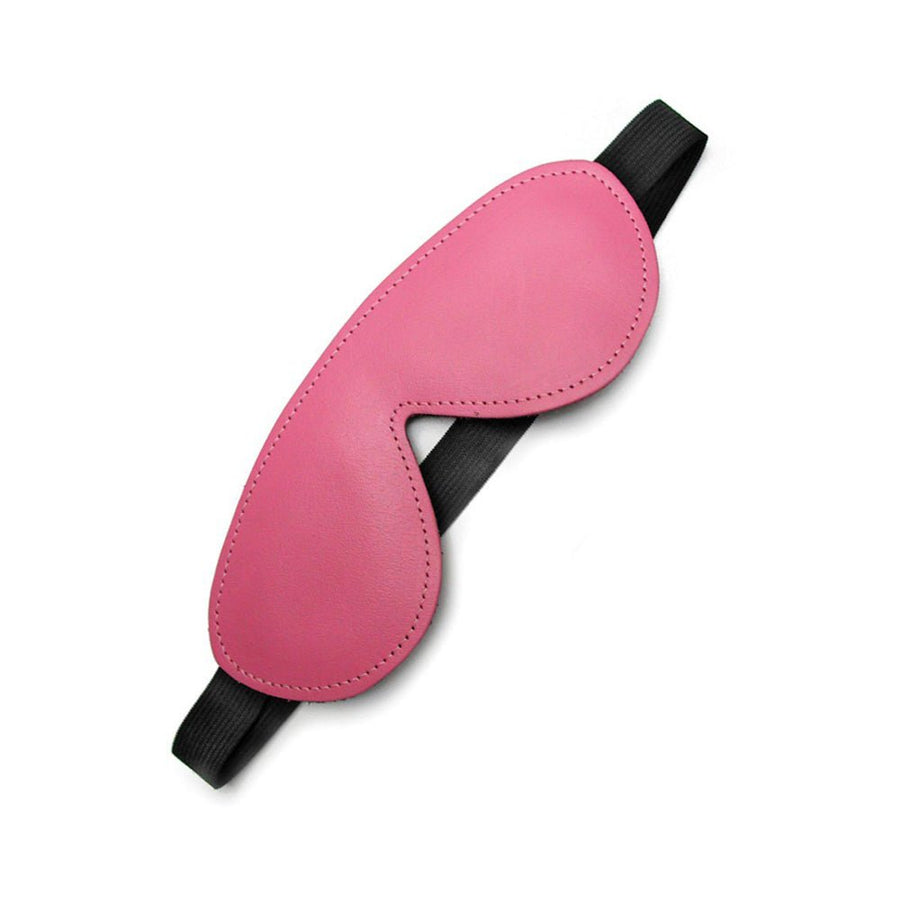 Kinklab Pink Bound Leather Blindfold-blank-Sexual Toys®