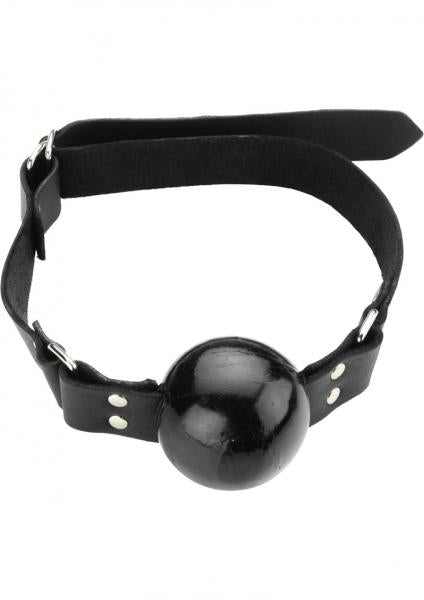 Large Ball Gag With D Ring 2 Inch - Black-blank-Sexual Toys®