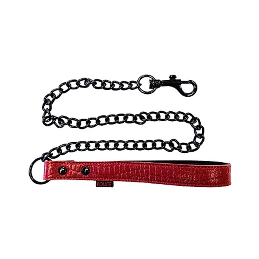 Leather Leash  Burgunday &amp; Black Accessories-blank-Sexual Toys®